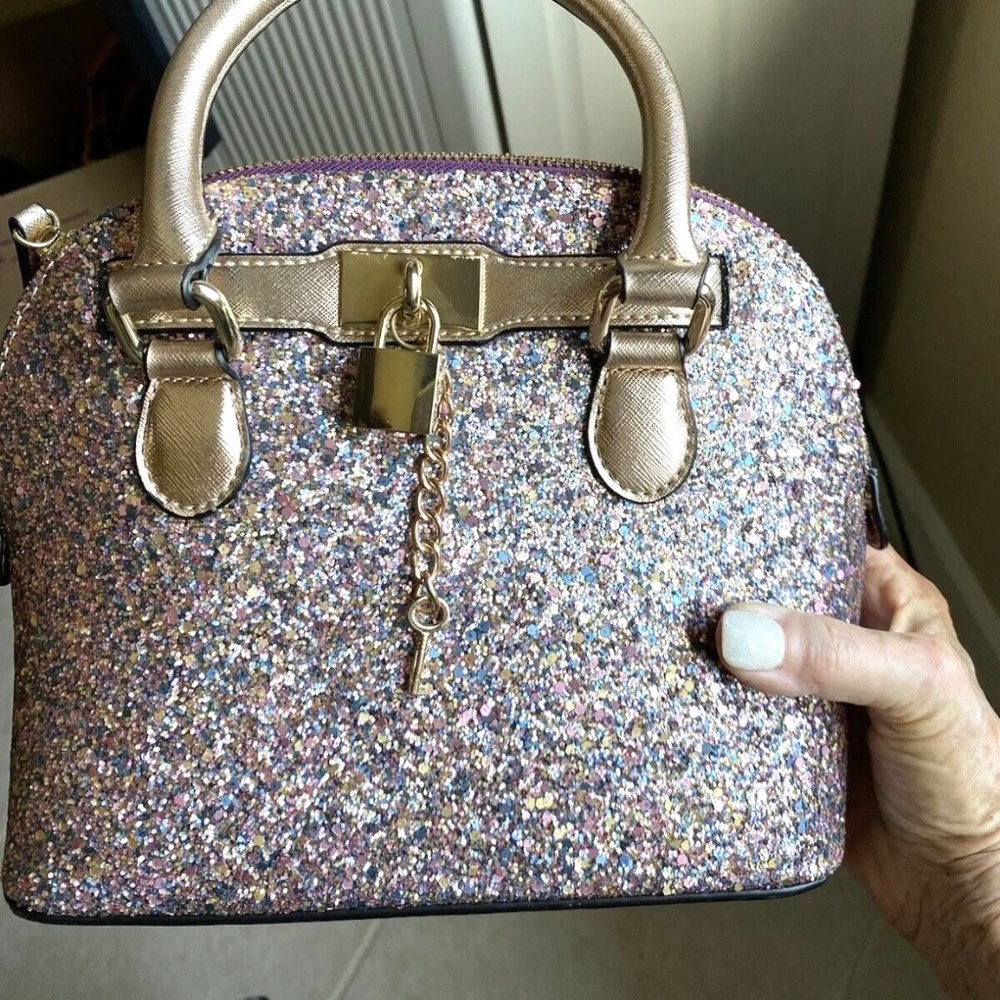 ALDO Sparkly Barland Satchel Bag, Pink  Crossbody Purse